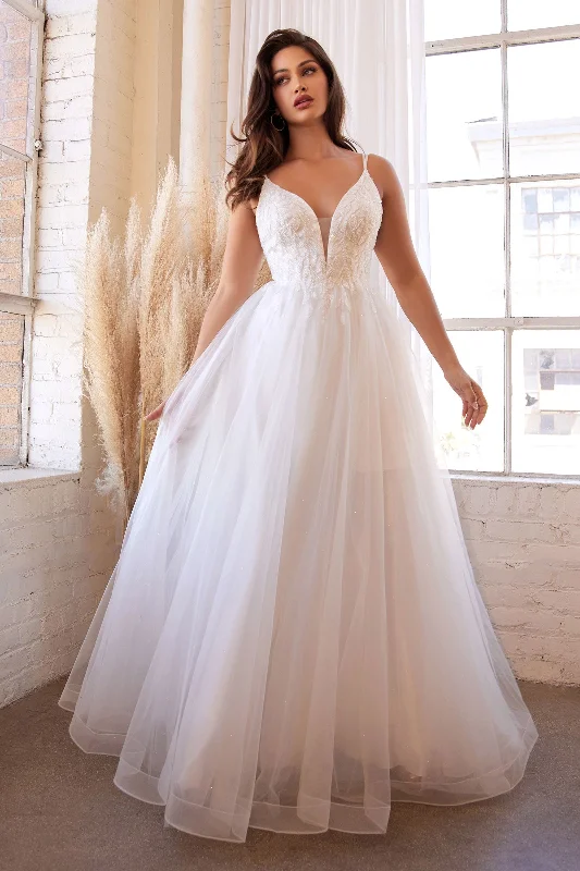 The Best Prices long sleeve dressLayered Tulle Appliqué Bodice Doubled Straps V-neck A-line Long Wedding Dress CDCD0154W The Best Prices long sleeve dressLayered Tulle Appliqué Bodice Doubled Straps V-neck A-line Long Wedding Dress CDCD0154W
