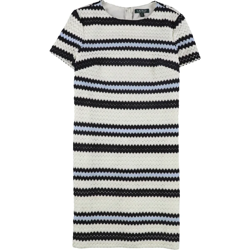 Great Deals fitted cocktail dressRalph Lauren Womens Crochet Shift Dress, White, 12