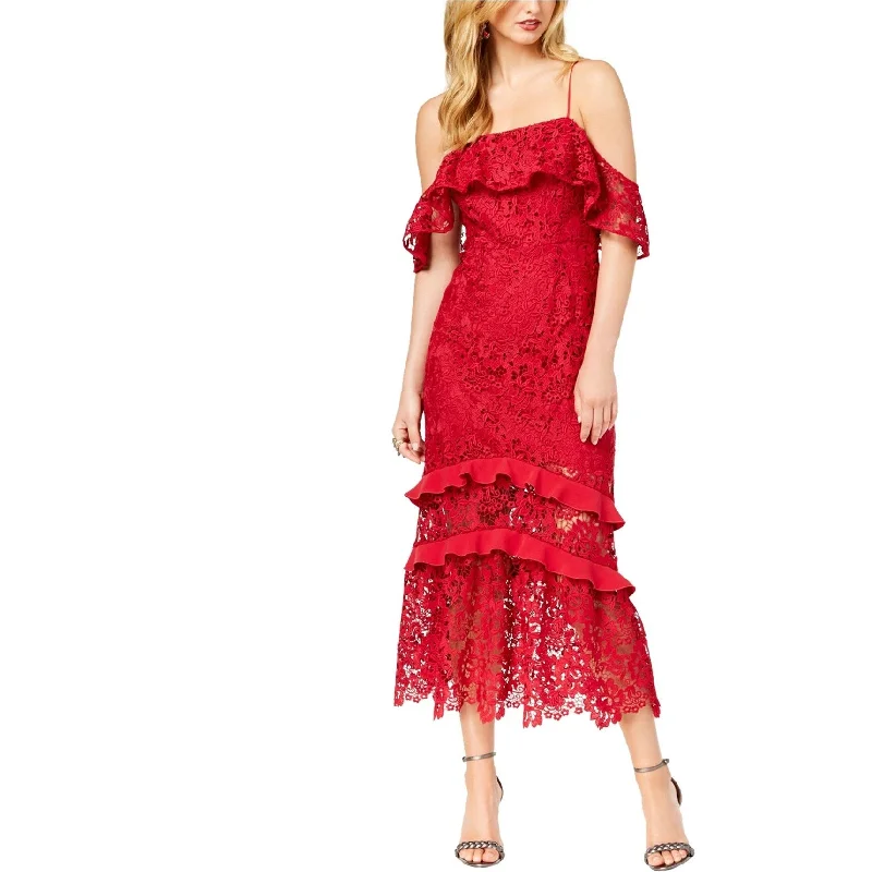 Deal of the Day structured dressRachel Zoe Womens Poppy Lace Cold Shoulder Dress
