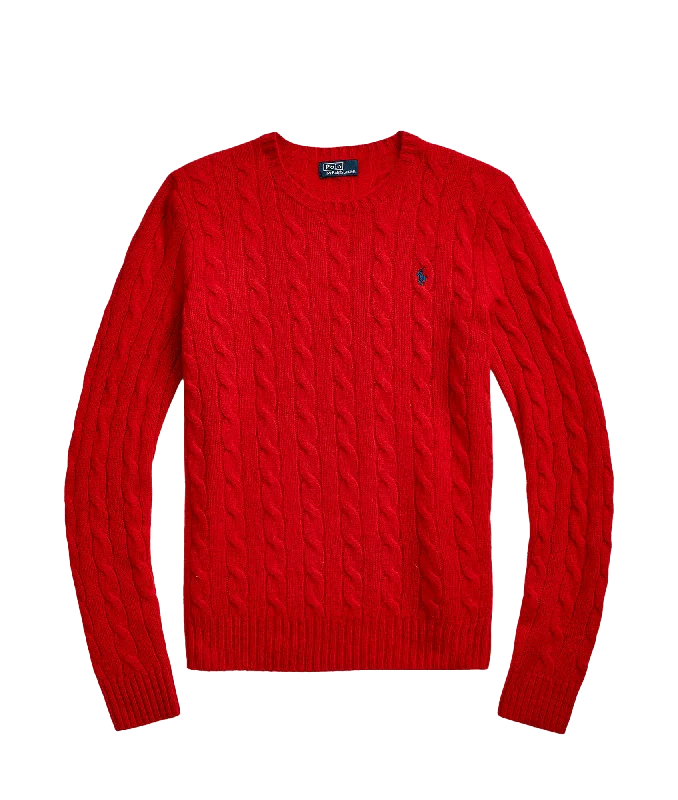 Midnight Sale insulated trench coatCable-knit Wool-cashmere Sweater - Red