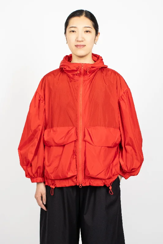 Don't Miss urban coatPuff Sleeve Cargo Jacket Red
