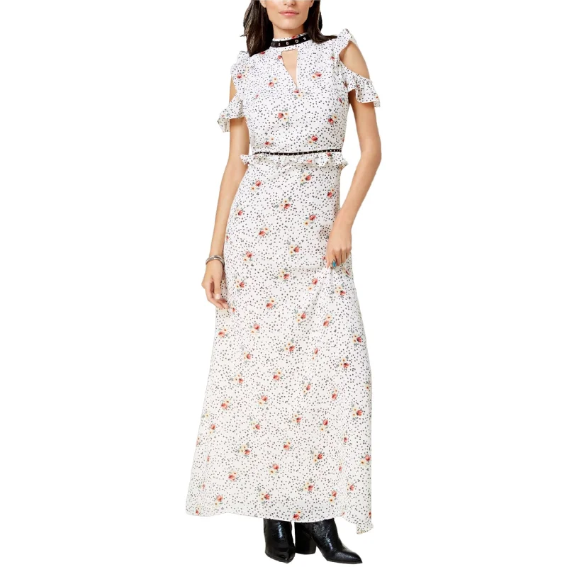 Super Bargain wrap dressGlam Womens Cold-Shoulder Maxi Dress