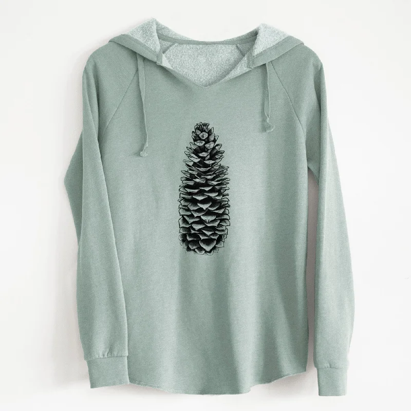 Doorbuster Deal cool activewear hoodieSugar Pine Cone - Pinus lambertiana - Cali Wave Hooded Sweatshirt
