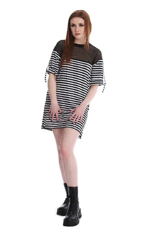 Daily Deals winter dressBelinda Striped T-shirt Dress