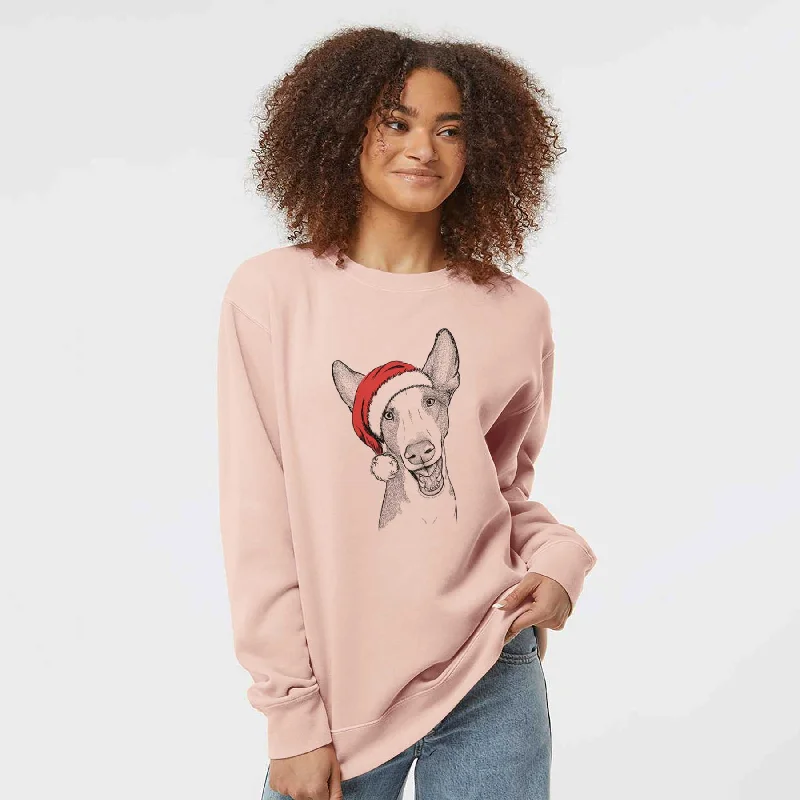 Must-Have Deals Santa Havok the Ibizan Hound - Unisex Pigment Dyed Crew Sweatshirt