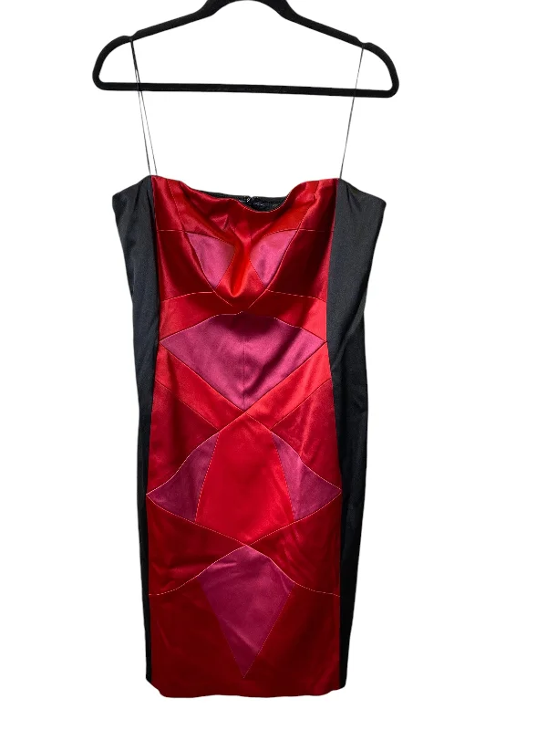Steals and Deals cocktail dressDress Party Midi By Sangria In Black & Red, Size: L
