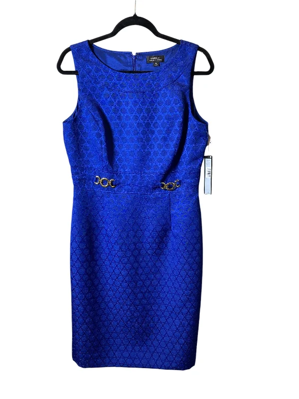 Massive Deals draped dressDress Work By Tahari By Arthur Levine In Blue, Size: M