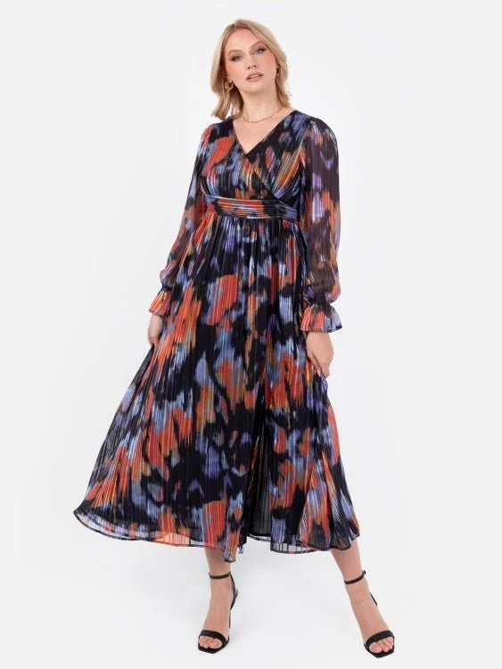 Great Deals floral wrap dressLovedrobe Purple And Orange Faux Wrap Long Sleeve Maxi Dress Great Deals floral wrap dressLovedrobe Purple And Orange Faux Wrap Long Sleeve Maxi Dress