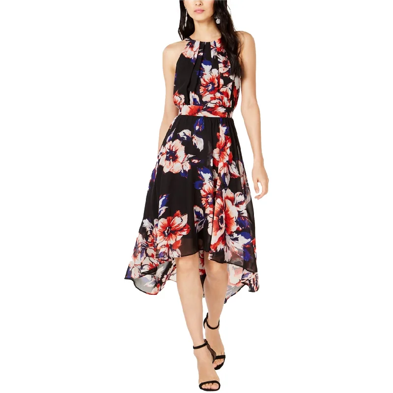 Savings Alert structured dressI-N-C Womens Handkerchief-Hem Midi Dress, Black, 8