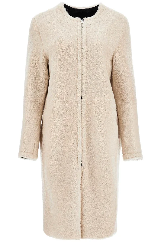 Price Drop stylish blazer coatbeige shearling coat with zip 251 WRO0176 LE0048 CREAM