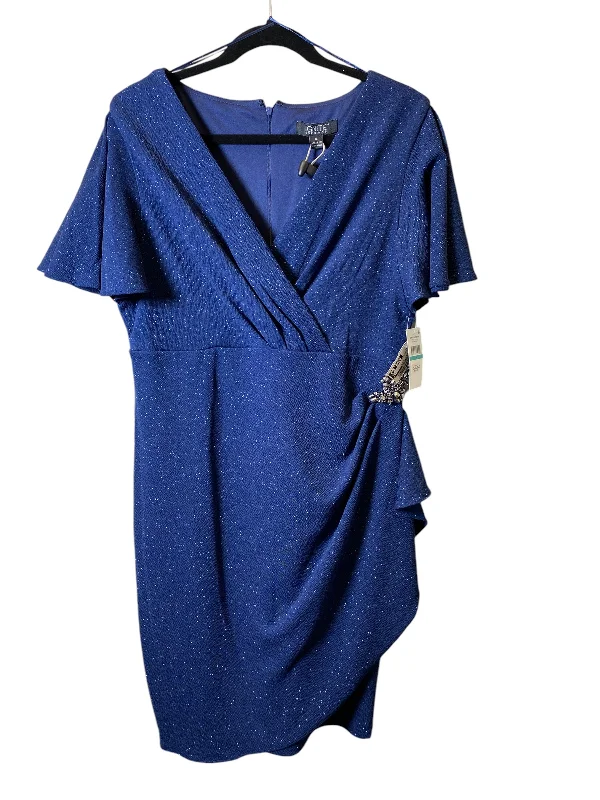 Online Exclusive backless dressDress Party Short By Clothes Mentor In Blue, Size: Xl Online Exclusive backless dressDress Party Short By Clothes Mentor In Blue, Size: Xl