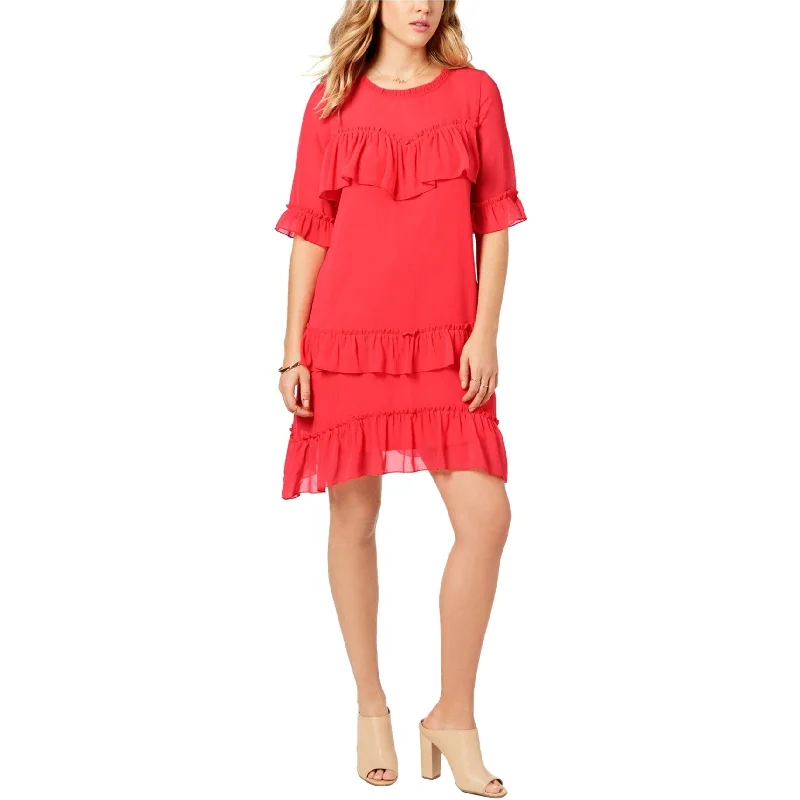 Online Specials party dressKensie Womens Ruffled A-line Dress, Pink, X-Small