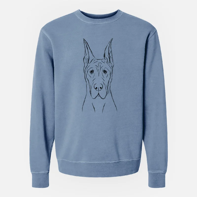 Limited Time Bare Jude the Great Dane - Unisex Pigment Dyed Crew Sweatshirt