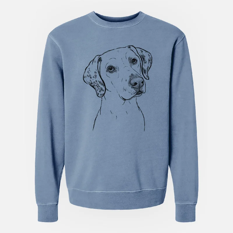 eco-friendly sports hoodieBare Lucky the Dalmatian - Unisex Pigment Dyed Crew Sweatshirt