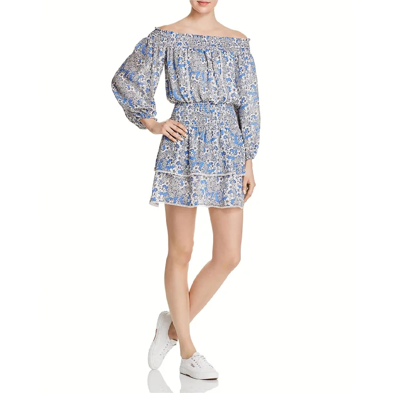 Special Discount one-shoulder dressParker Womens Floral Off-Shoulder Dress, Blue, Small Special Discount one-shoulder dressParker Womens Floral Off-Shoulder Dress, Blue, Small