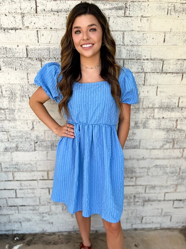 Epic Deals fitted dressBaby Boy Blue BabyDoll Dress*