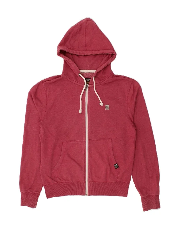 Price Cut SALTROCK Mens Zip Hoodie Sweater Small Pink Cotton