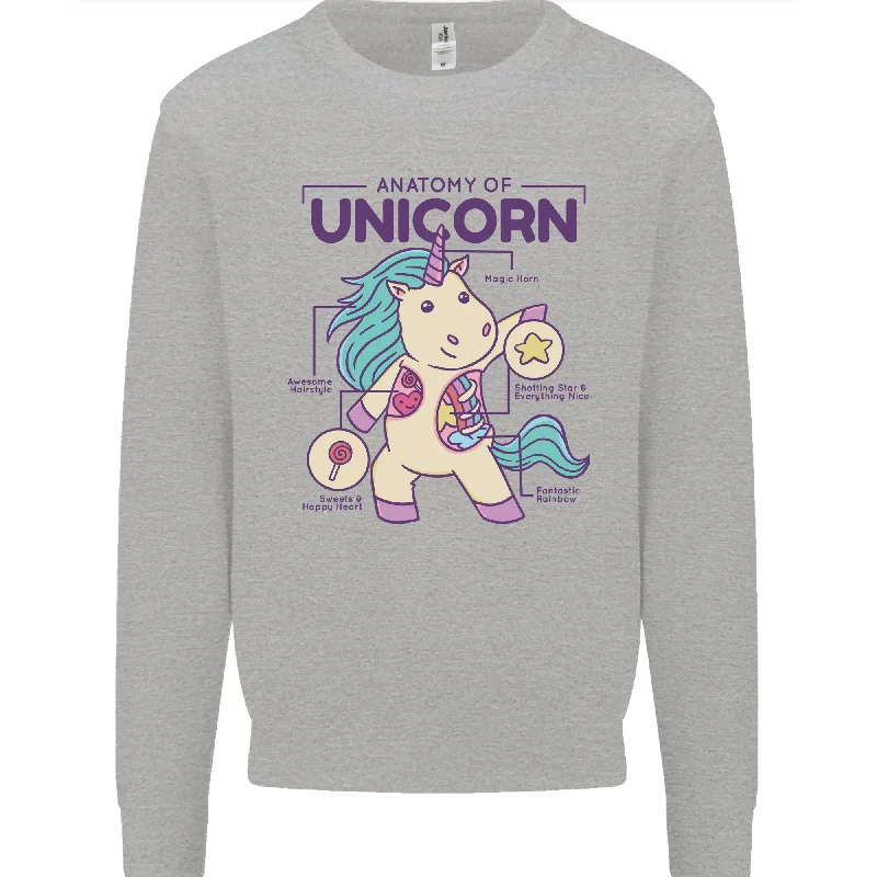 Special Price comfy workout wear hoodieAnatomy of a Unicorn Funny Fantasy Mens Sweatshirt Jumper