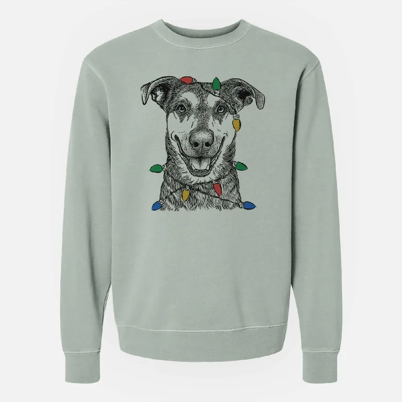 Reduced Prices athletic style hoodieChristmas Lights Case the Mixed Breed - Unisex Pigment Dyed Crew Sweatshirt Reduced Prices athletic style hoodieChristmas Lights Case the Mixed Breed - Unisex Pigment Dyed Crew Sweatshirt