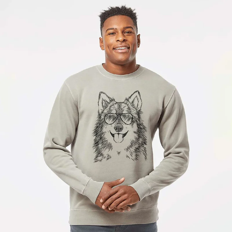 Get It Before It’s Gone Aviator Iben the Utonagan - Unisex Pigment Dyed Crew Sweatshirt