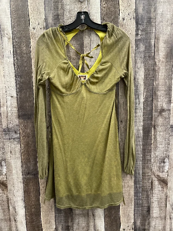 Today’s Deal stylish dressDress Casual Short By Free People In Green, Size: M