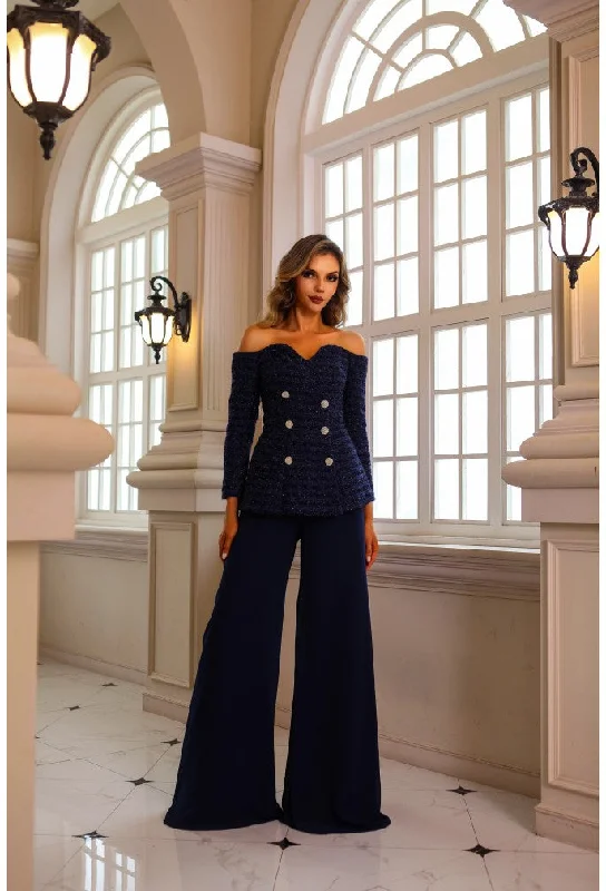 Limited Stock long sleeve dressTERANI 242E3185 Suit