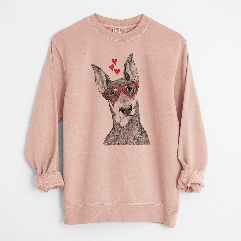 Early Access high-quality athletic sweatshirtValentine Jenna the Doberman Pinscher - Unisex Pigment Dyed Crew Sweatshirt Early Access high-quality athletic sweatshirtValentine Jenna the Doberman Pinscher - Unisex Pigment Dyed Crew Sweatshirt