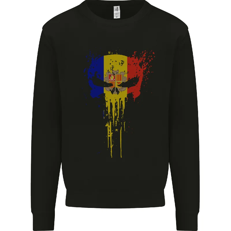 Daily Specials pullover workout hoodieAndorra Skull Gym Training Bodybuilding Mens Sweatshirt Jumper