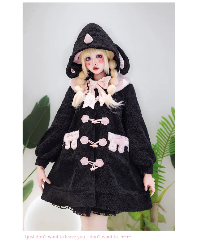 Discount Mania cozy fleece coatForest Fluorescent Carps~Sweet Lolita Winter Coat Unicorn and Rabbit Ear Coat Discount Mania cozy fleece coatForest Fluorescent Carps~Sweet Lolita Winter Coat Unicorn and Rabbit Ear Coat