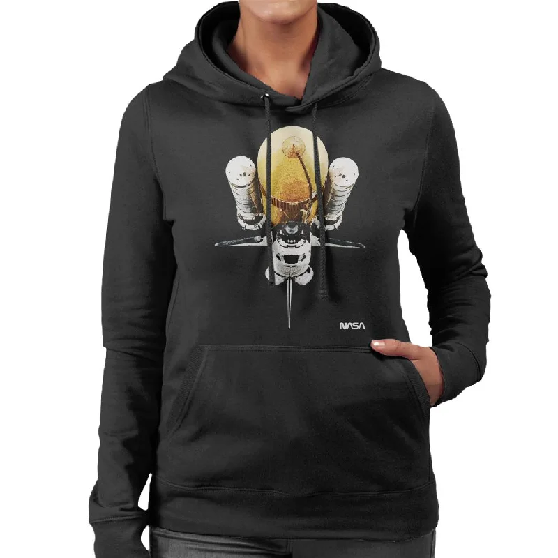 classic pullover hoodieNASA Atlantis Shuttle Vintage Women's Hooded Sweatshirt