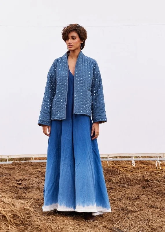 Don't Wait oversized puffer coatCyan Jacket