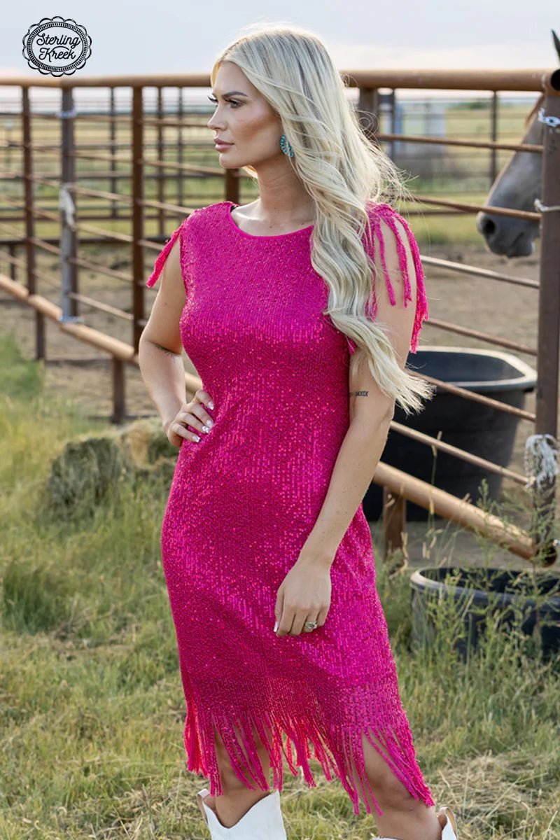 Limited Time Discount high-waisted dressNight Life Pink Dress LP