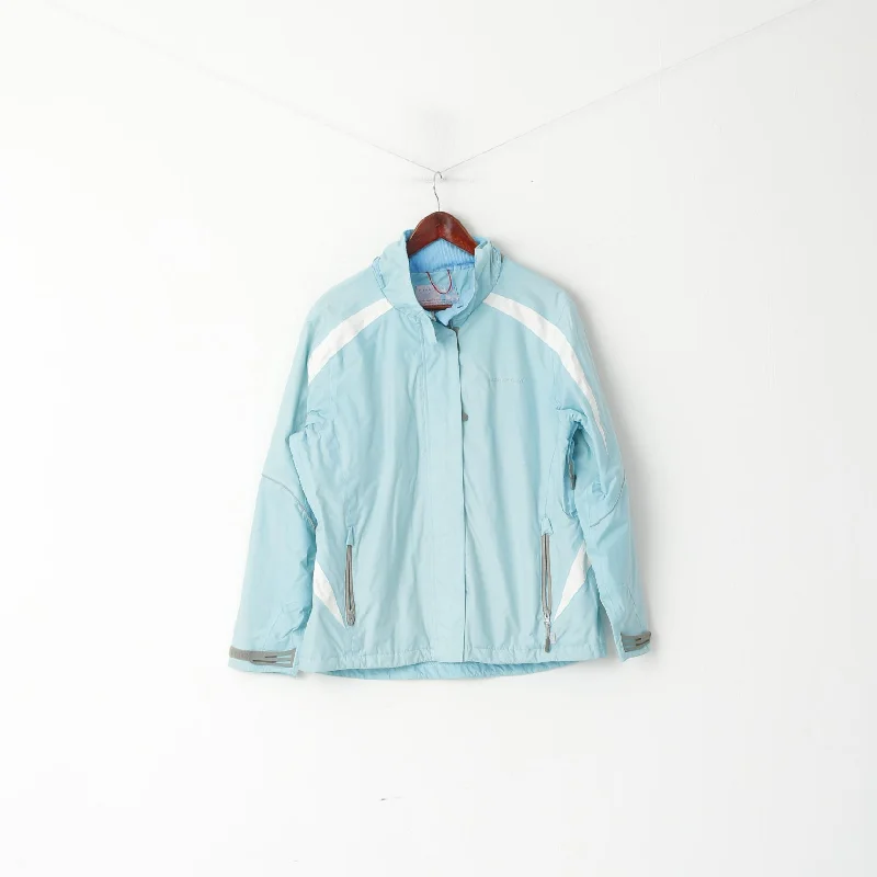 Now or Never chic coatTCM Nature Trail Women 14/16 L Jacket Light Blue Lightweight Nylon Outdoor Top