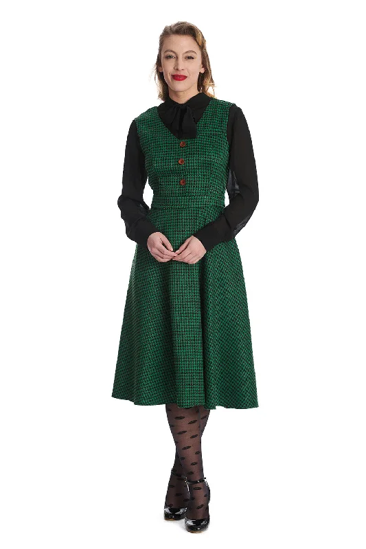 New Markdowns sleek dressHounstooth Happy Dress