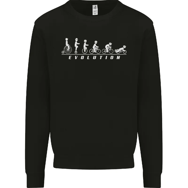 Major Savings Cycling Evolution Cyclist Bicycle Mens Sweatshirt Jumper