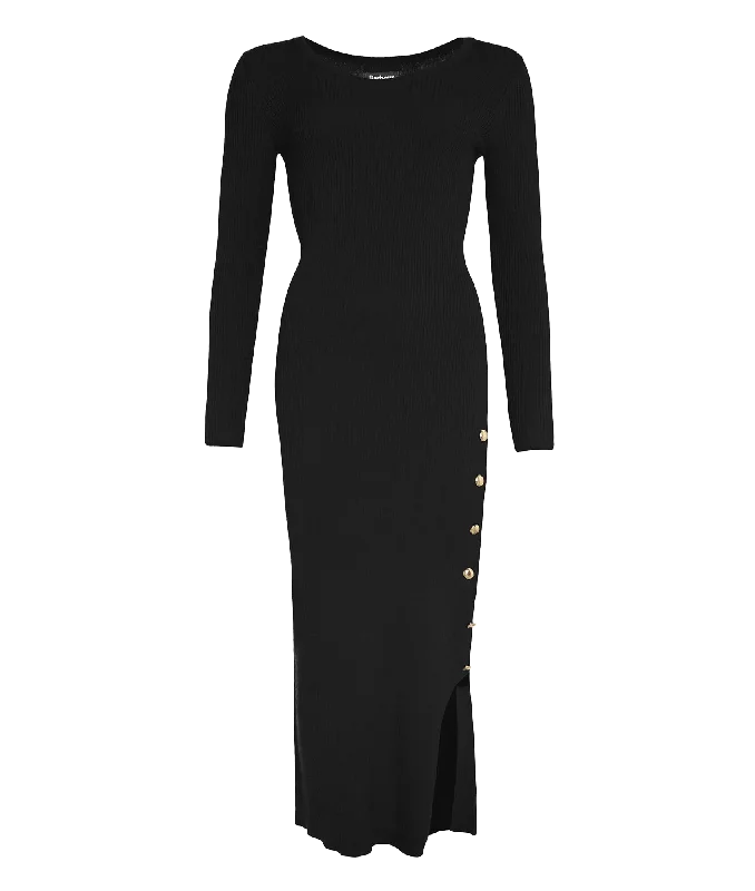 Price Break oversized puffer coatLaia Knitted Midi Dress - Black