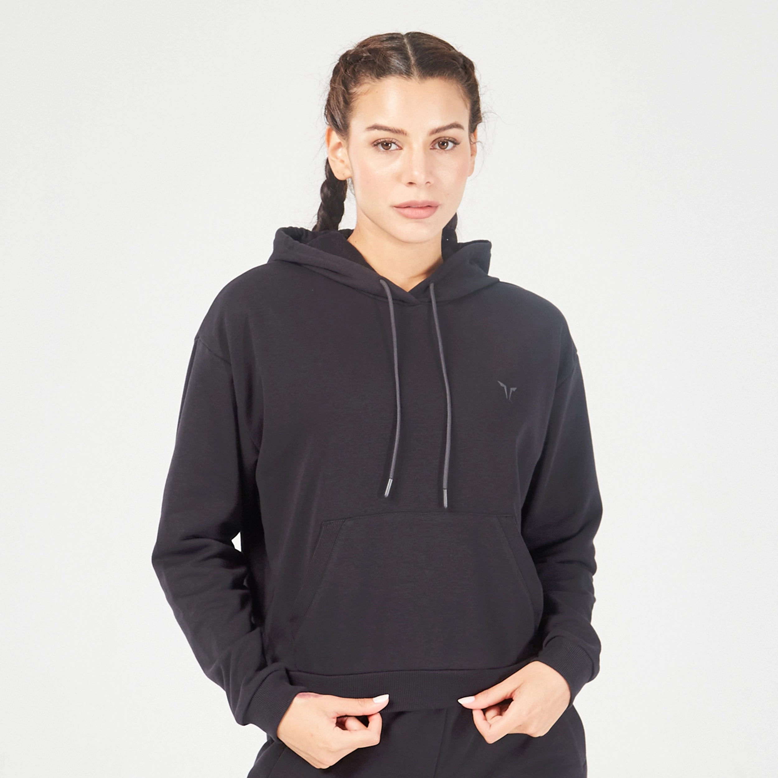Special Discount Essential Relaxed Hoodie - Black