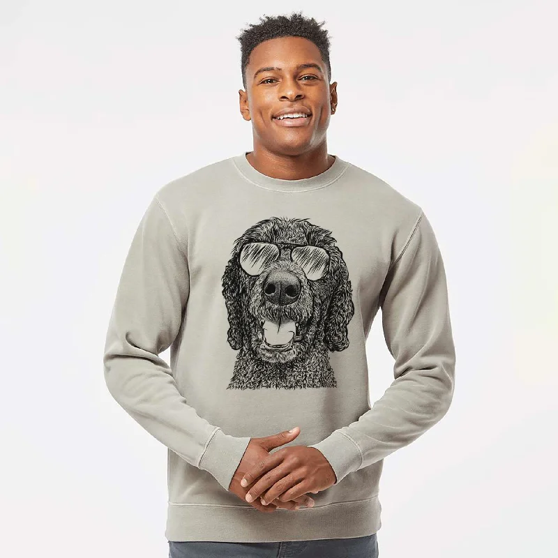 New Markdowns Aviator Obi James the Goldendoodle - Unisex Pigment Dyed Crew Sweatshirt New Markdowns Aviator Obi James the Goldendoodle - Unisex Pigment Dyed Crew Sweatshirt