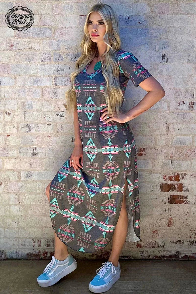 Price Drop Alert spaghetti strap dressAztec Heights Maxi Dress