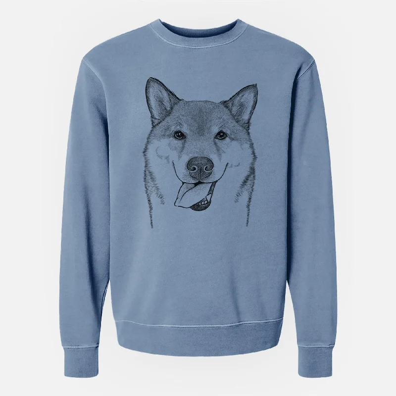 Savings Galore Bare Mothra the Shiba Inu - Unisex Pigment Dyed Crew Sweatshirt