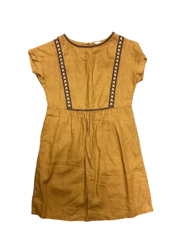 Last Chance trendy wrap dressDress Casual Short By Garnet Hill In Yellow, Size: 4