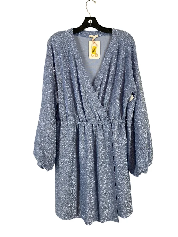 boho dressDress Casual Short By Gianni Bini In Blue, Size: L