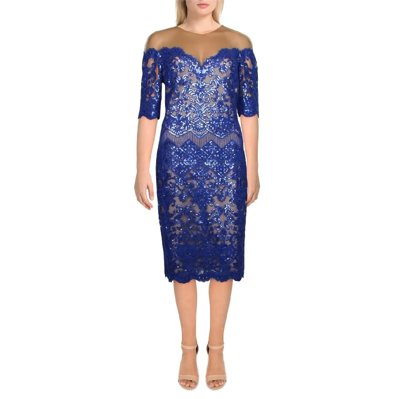 Special Savings elegant shift dressTadashi Shoji Womens Sequin Cocktail Dress