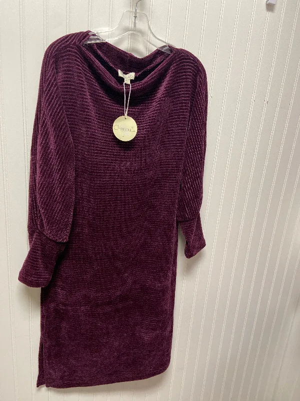 Can't Miss flowy dressDress Sweater By Chenault In Purple, Size: L