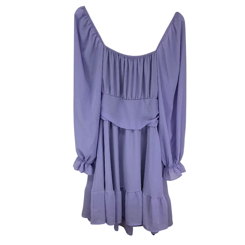 Crazy Deals evening dressDress Casual Short By Clothes Mentor In Purple, Size: L