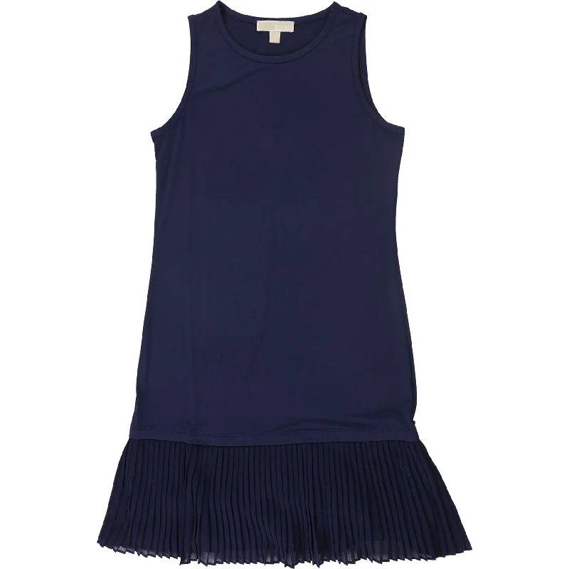 Price Break one-shoulder dressMichael Kors Womens Pleated Hemline Tank Dress, Blue, Small