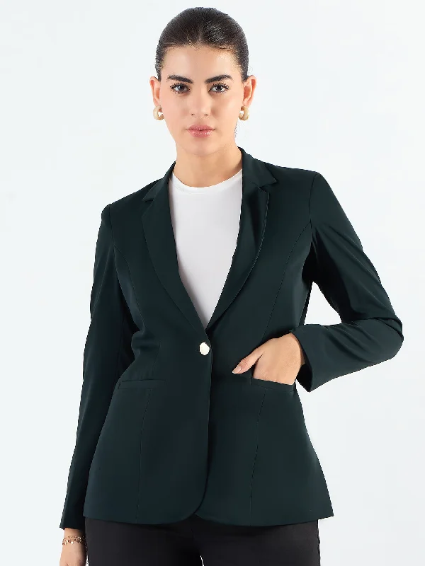 trendy puffer coatClassic Notched Lapel Tailored Fit Blazer In Stretchable Fabric