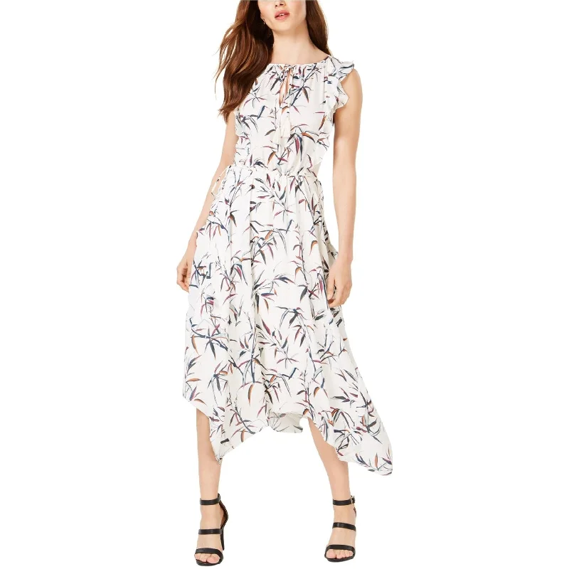 Epic Deals stylish party dressRachel Zoe Womens Pippa Printed Asymmetrical Midi Dress, Multicoloured, 4