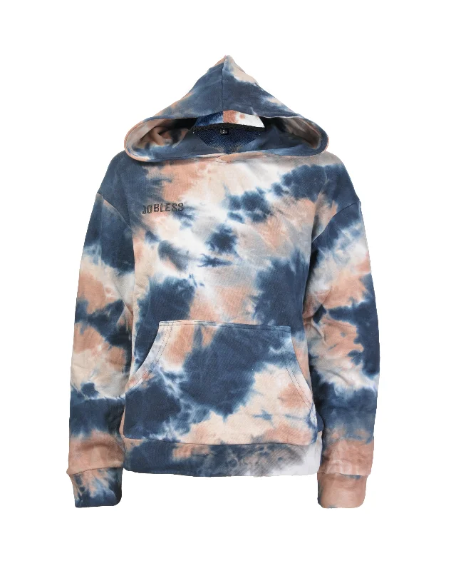 Daily Deals Blue Tie Dye Hoodie