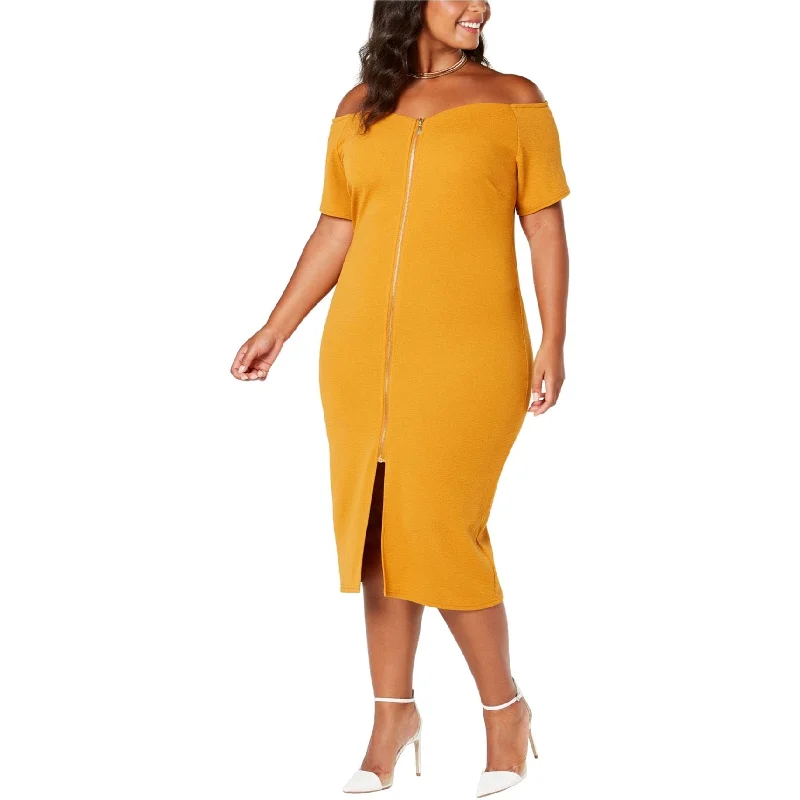 Crazy Savings fitted bodycon dressPlanet Gold Womens Zip Front Bodycon Dress, Yellow, 1X Crazy Savings fitted bodycon dressPlanet Gold Womens Zip Front Bodycon Dress, Yellow, 1X